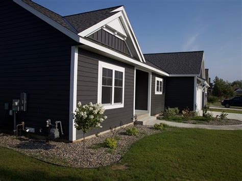 Dark Gray Siding With White Trim | Exterior Color Selections - Northern ...