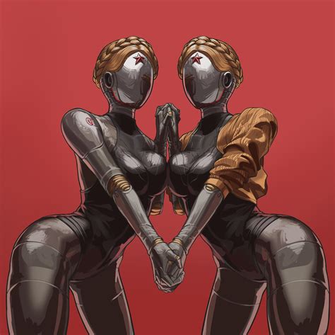 The Twins by @MROK930208 | Ballerina Twins / Atomic Heart Female Robots | Know Your Meme