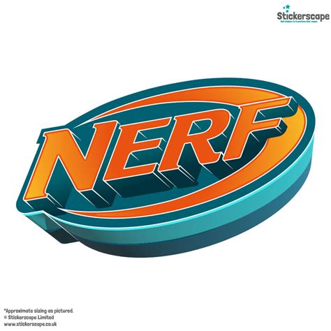 3D Nerf Logo Wall Sticker | Stickerscape