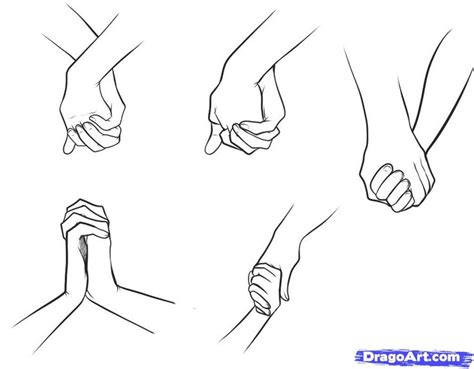 How To Draw Holding Hands, Step by Step, Drawing Guide, by Dawn | Drawing people, Hand drawing ...