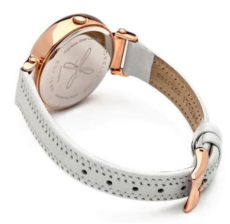 Fiorelli Ladies White Leather Strap Watch in White | Lyst