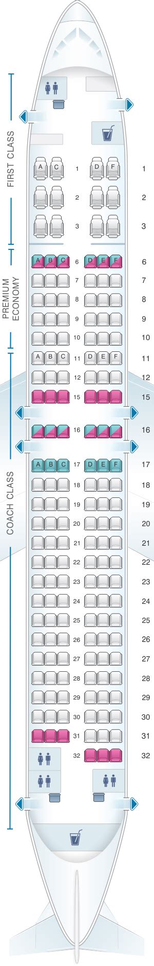 Seat Map Alaska Airlines - Horizon Air Boeing B737 800 | SeatMaestro