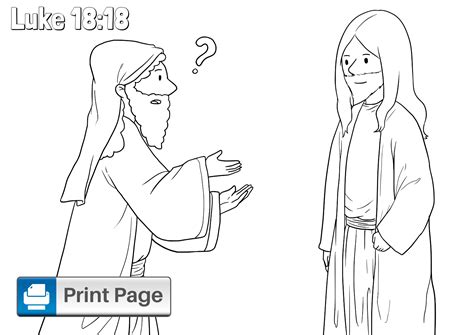 Jesus and the Rich Young Ruler Coloring Pages for Kids – ConnectUS