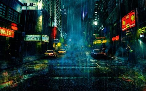 Rainy City Wallpapers - Top Free Rainy City Backgrounds - WallpaperAccess