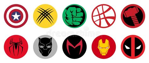 Marvel Logos Stock Illustrations – 23 Marvel Logos Stock Illustrations ...