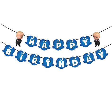 Buy Party Propz Boss Baby Theme Happy Birthday Banner For Kids - Boss Baby Birthday Decorations ...