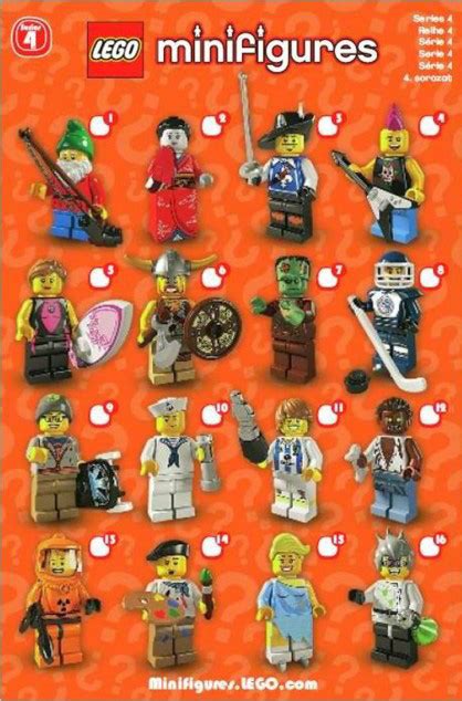 LEGO minifigure series 4 | Lego minifigures, Mini figures, Lego