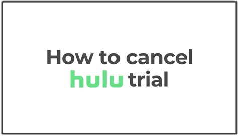 How To Cancel Hulu Trial? - Incognitown