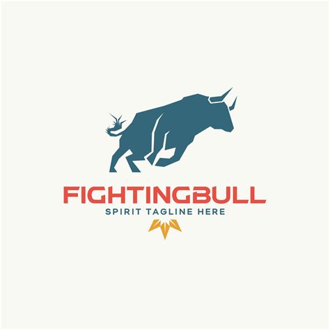 Fighting Bull Logo Vector Template For Your Brand Identity. 6993352 Vector Art at Vecteezy