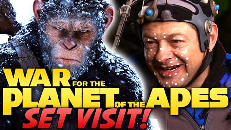 War for the Planet of the Apes - On Set with Cast and Crew! - YouTube