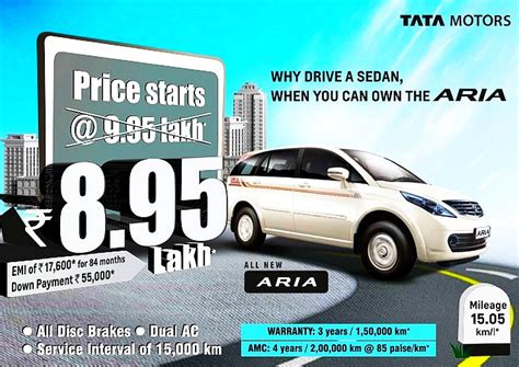 Comments on: Report - Tata Aria gets a price cut of INR 1 lakh, starts ...