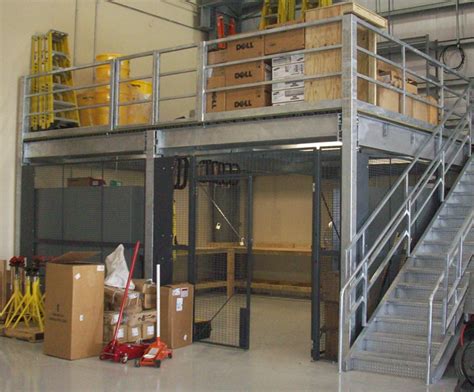 Steel Mezzanines and Work Platforms for Warehouse Storage Facilities