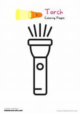 Torch Coloring Pages For Kids Free Printable  Art & Craft sketch template