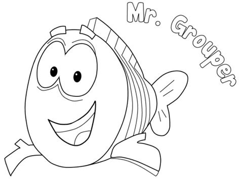 Mr. Grouper Coloring Pages