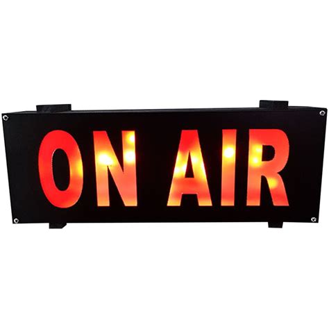 On Air Sign LED Light Studio Recording Sign Broadcast Warning Sign for Office - Walmart.com