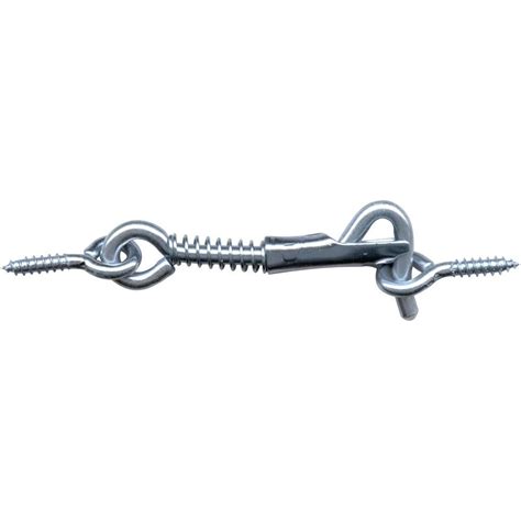 Stainless Steel 2 in. Positive Lock Gate Hook and Eye-817111 - The Home Depot