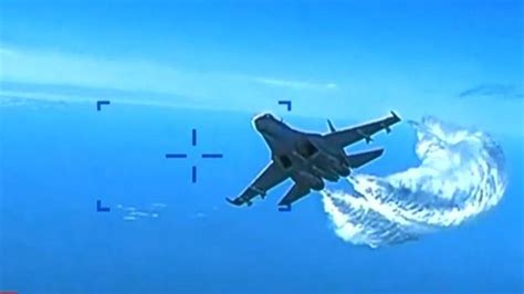 US military releases video of Russian fighter jet colliding with ...