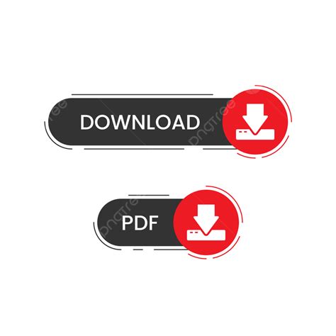 Modern Download Button Icon, Download, Buttons, Web PNG and Vector with ...