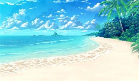 Anime Beach Wallpapers - Wallpaper Zone | Cenário de praia, Cenário ...