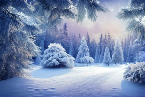 Snow Forest Background Graphic by Craftable · Creative Fabrica