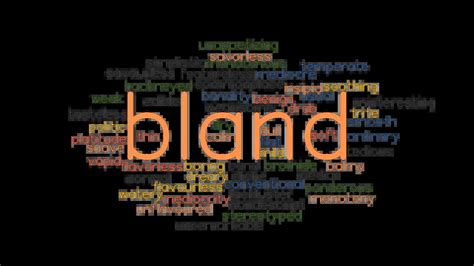 BLAND: Synonyms and Related Words. What is Another Word for BLAND ...