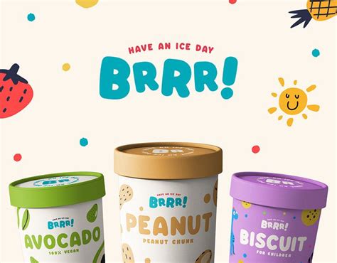 Brrr! Ice Cream - Corporate Identity on Behance | Ice cream brands, Dog ...