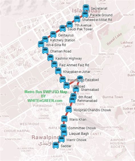 Metro-Bus Islamabad: Stations at Islamabad-Rawalpindi Metro Bus Project