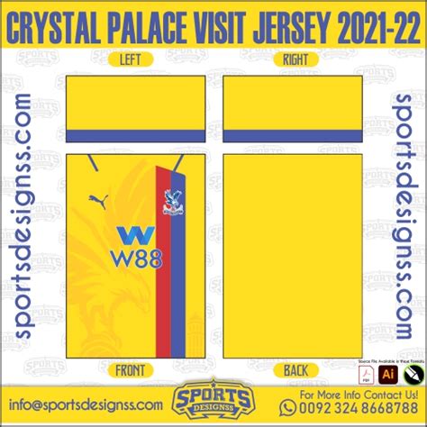 CRYSTAL PALACE VISIT JERSEY 2021-22 - Sports Designss