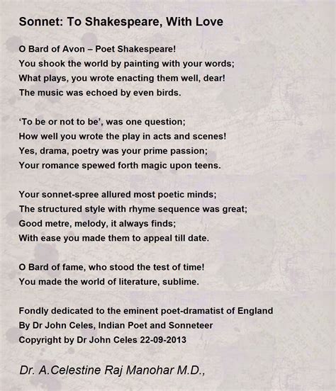 William Shakespeare Love Poems