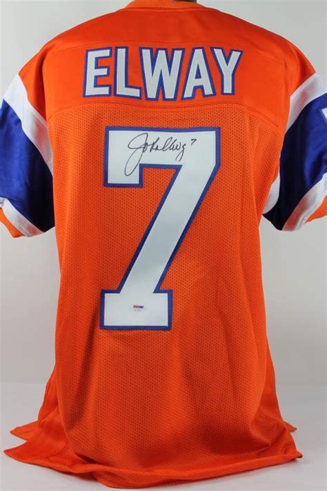 Lot Detail - John Elway Signed Broncos "Orange Crush" Jersey (PSA/DNA)