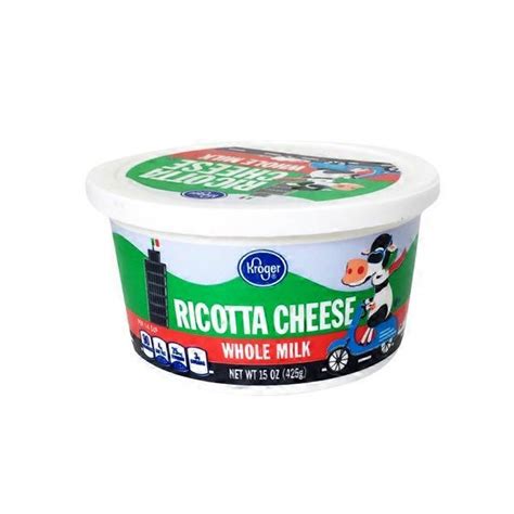 Kroger Whole Milk Ricotta Cheese (15 oz) from Kroger - Instacart