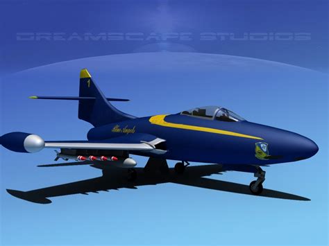 Grumman F9F-5 Panther Blue Angels — Dreamscape Studios