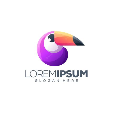 Premium Vector | Toucan colorful logo design