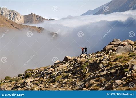 Alborz Mountain Range, on Top of Clouds Stock Image - Image of height, trek: 152102473