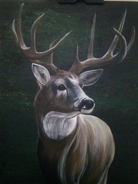 Acrylic buck painting by bradwalker49.deviantart.com on @deviantART ...