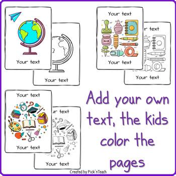 180+ Coloring folder or book cover templates EDITABLE bundle in GOOGLE slides™