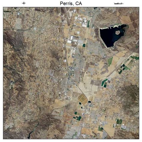 Aerial Photography Map of Perris, CA California