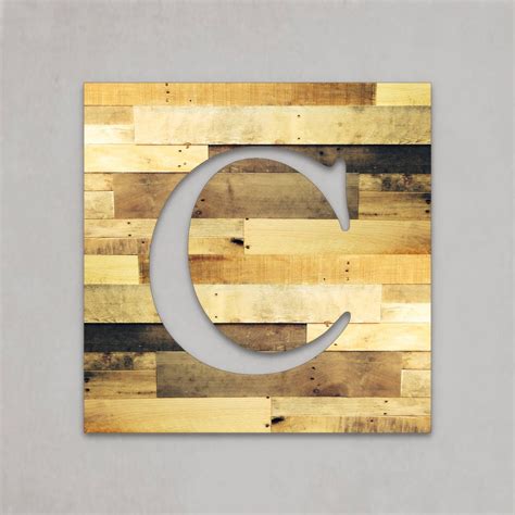 Large Wood Letters Rustic Letter Cutout Custom Wooden Wall