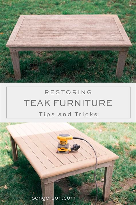 10 EASY Steps to Restoring Teak Furniture from Looking Weathered to ...