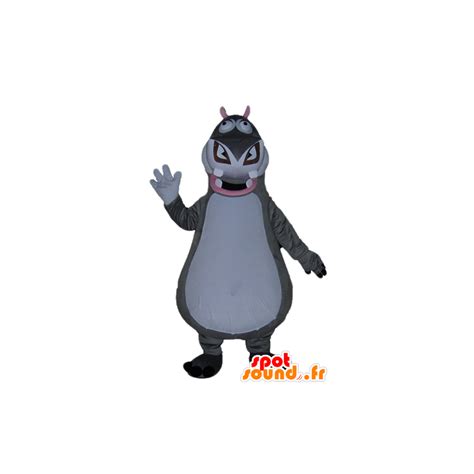 Purchase Gloria mascot, hippopotamus cartoon Madagascar in Mascots ...