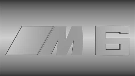 BMW M6 logo 3D Model .obj .blend - CGTrader.com