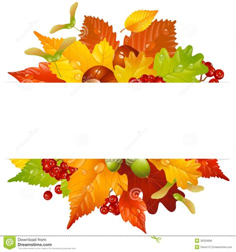 18 Fall Leaves Border Vector Images - Free Fall Autumn Leaves Border ...