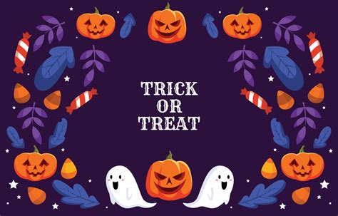 Halloween Trick or Treat Background 3327819 Vector Art at Vecteezy