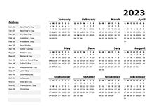 2023 calendar PSD free download