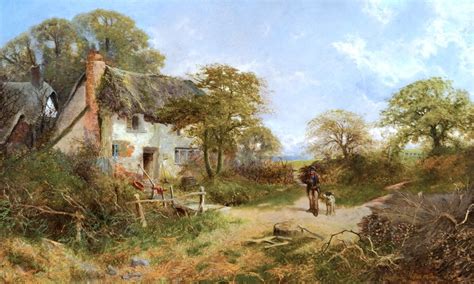 Country Cottage Painting | John Clayton Adams Oil Paintings