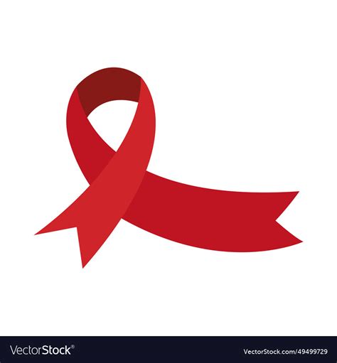 Aids day ribbon awareness Royalty Free Vector Image