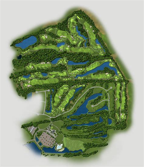 Wild Wing Golf Club - Course Map | Behance :: Behance