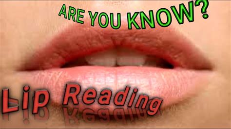 Lip reading technology - YouTube