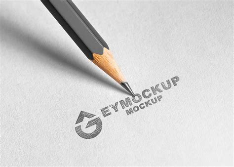 Pencil Sketch Freebies Logo Mockup on Behance