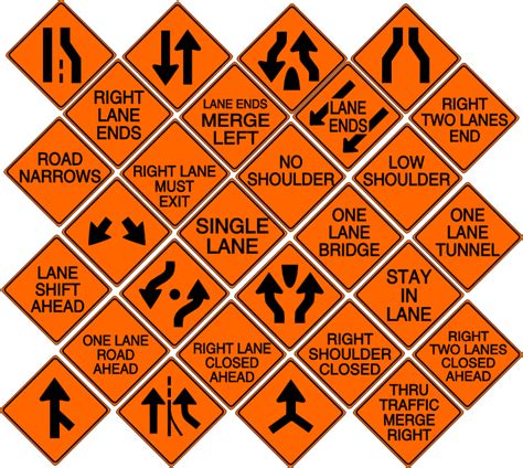 Diamond Construction Signs- Lanes by MetalPikachu3500 on DeviantArt